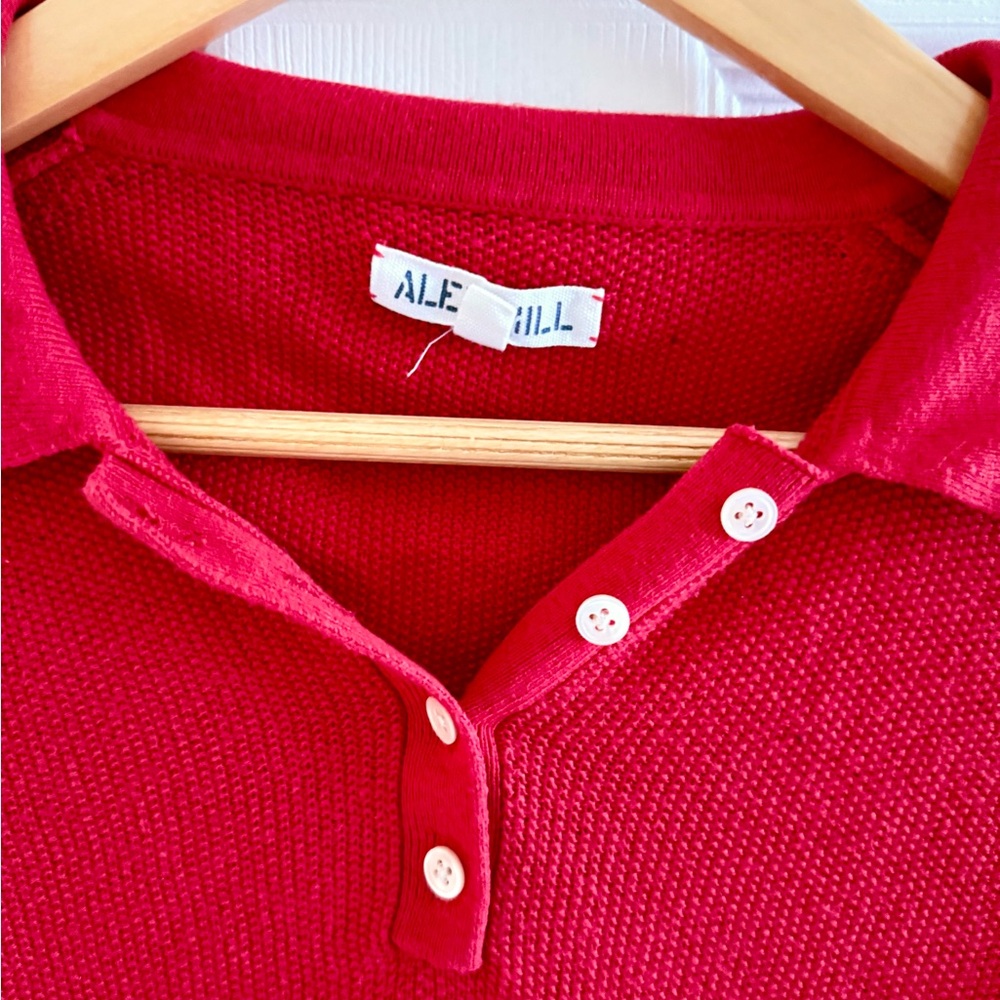 Alex Mill Jac waffle knit polo sweater L - Picture 2 of 3